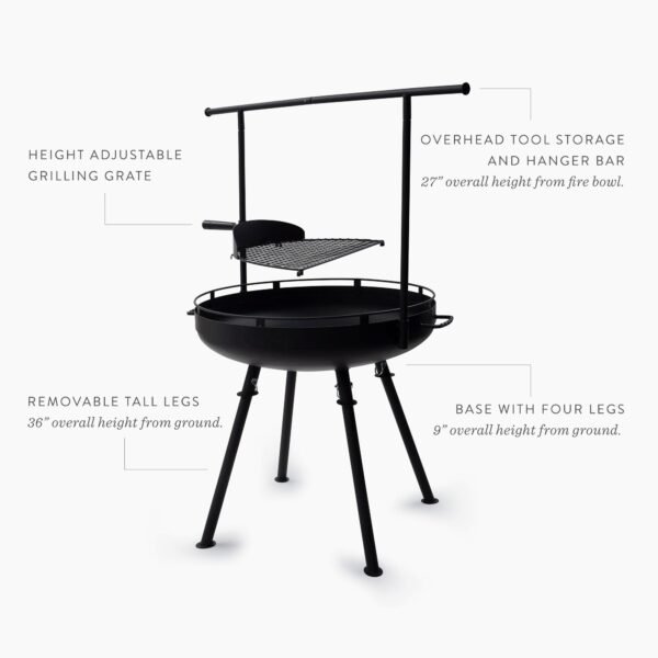 Cowboy Fire Pit Grill - 30 - Image 6